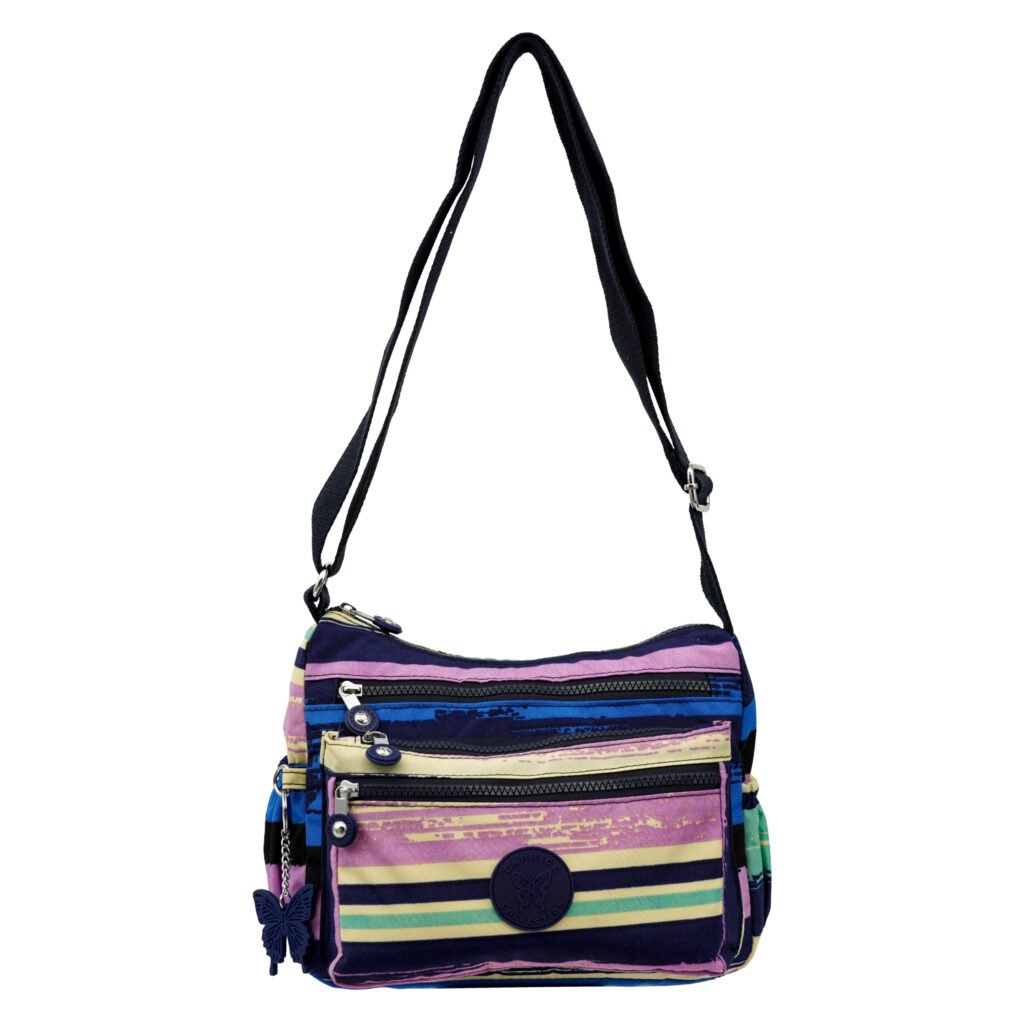 SAKURA Unisex Medium Crossbody Bag – Water-Resistant Nylon, 5.7L Capacity
