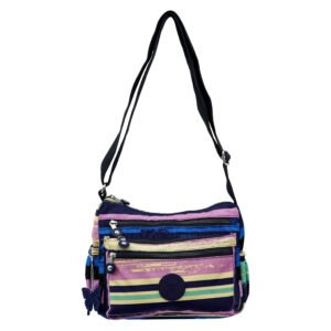 SAKURA Unisex Medium Crossbody Bag – Water-Resistant Nylon, 5.7L Capacity